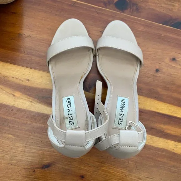 Steve Madden Carrson Dress Sandal Blush Leather (Sz. 9) - Picture 9 of 10